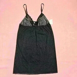 Christian Lacroix Womens Chemise Lingerie Lace Spaghetti Strap Size Large